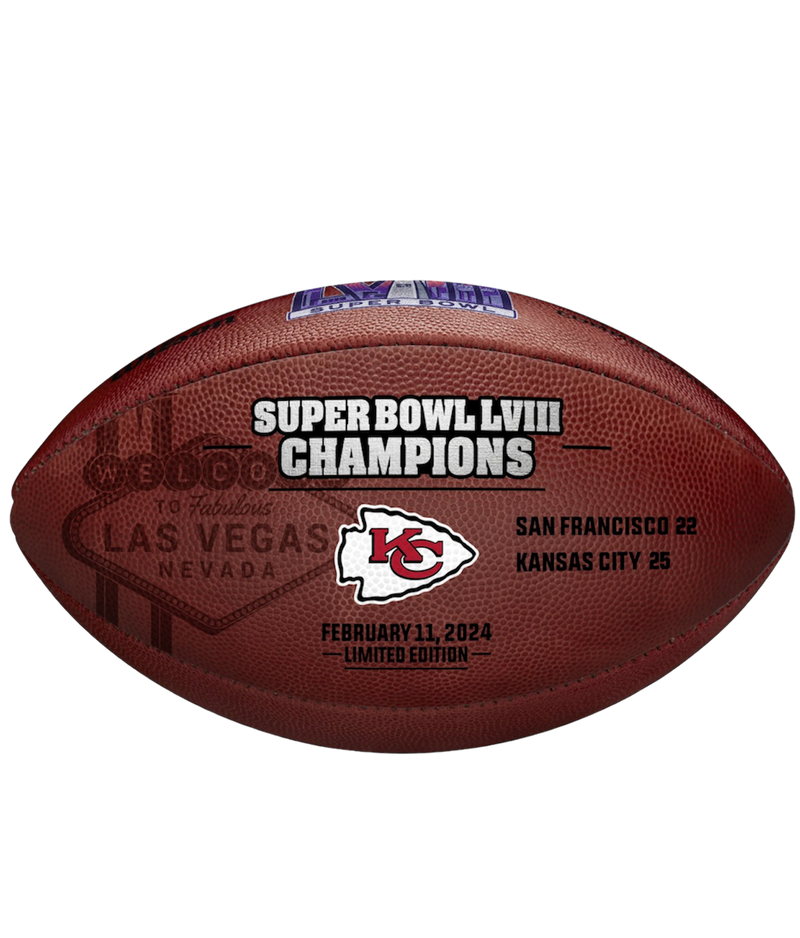 Super Bowl LVIII (58) Championship Football By Wilson - KANSAS CITY CHIEFS