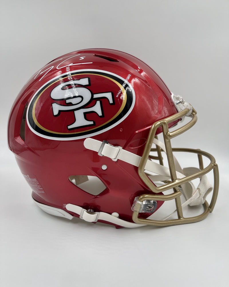 Trey Lance San Francisco 49ers Autographed Riddell Authentic Flash Speed Helmet
