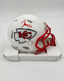 Tyreek Hill Kansas City Cheifs Autographed Riddel Flat White Speed Mini Helmet