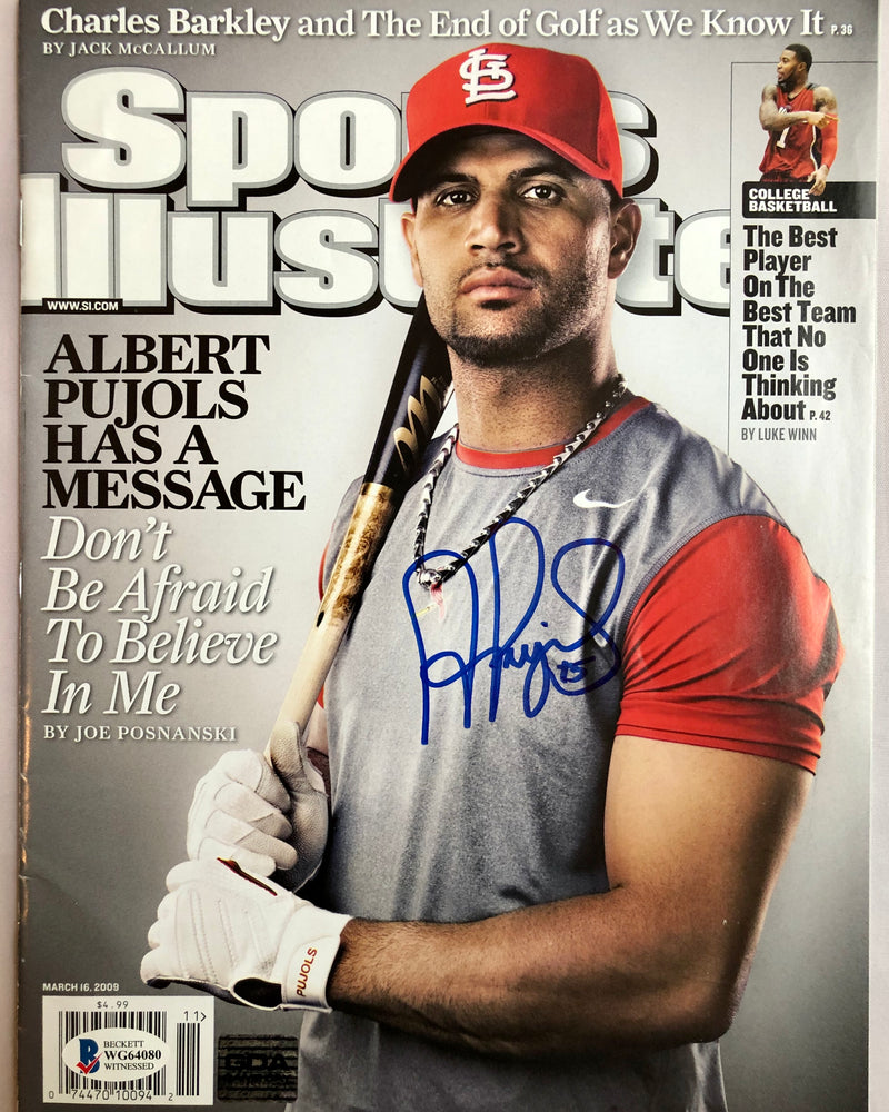 Albert Pujols St. Louis Cardinals Autographed Sports Illustrated