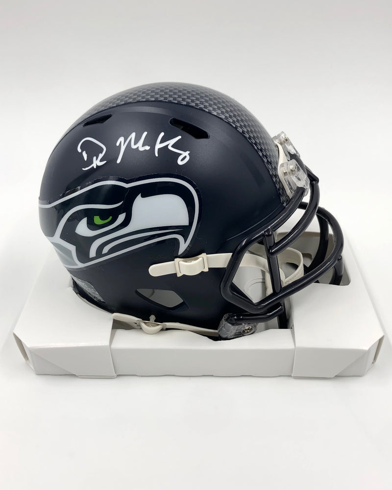 DK Metcalf Autographed Seattle Seahawks Riddell Speed Mini Helmet