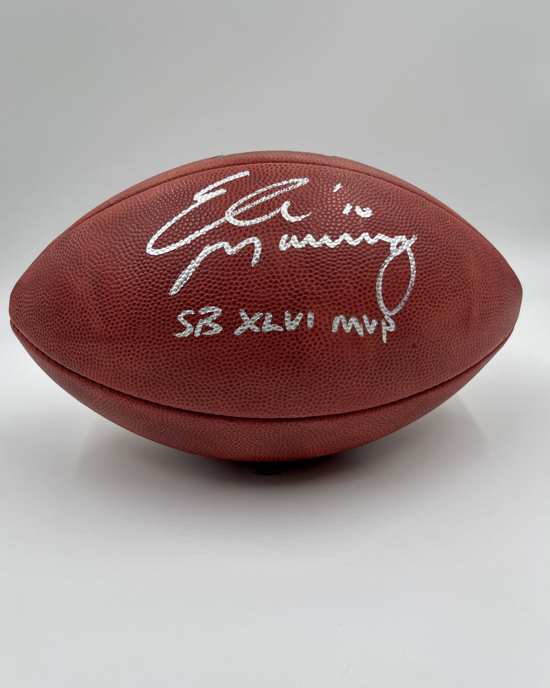 Eli Manning New York Giants Super Bowl XLIV Autographed Duke Pro Football w/ "SB XLIV MVP" Inscription