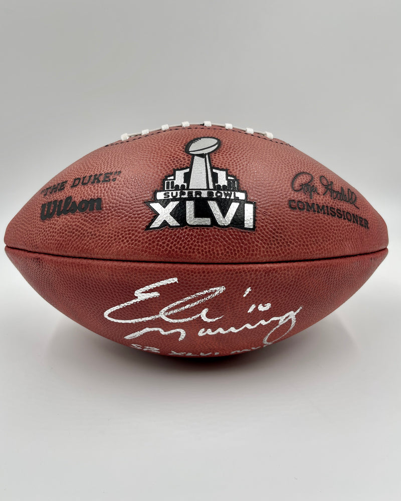 Eli Manning New York Giants Super Bowl XLIV Autographed Duke Pro Football w/ "SB XLIV MVP" Inscription