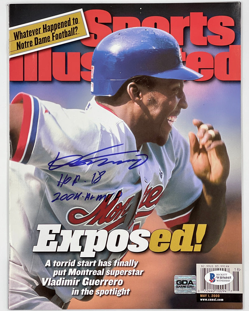 Vladimir Guerrero Montreal Expos Autographed Sports Illustrated