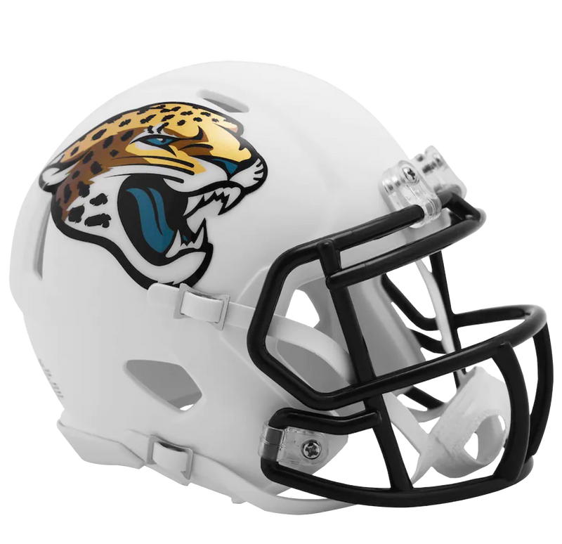 Jacksonville Jaguars Flat White Alternate Speed Mini Helmet