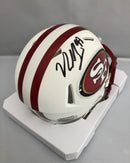 Nick Bosa San Francisco 49ers Autographed Riddel Flat White Speed Mini Helmet