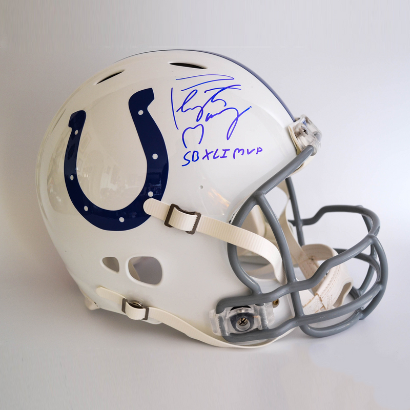 Payton Manning Indianapolis Colts Autographed Speed Authentic Helmet with "SB XLI MVP" Inscription