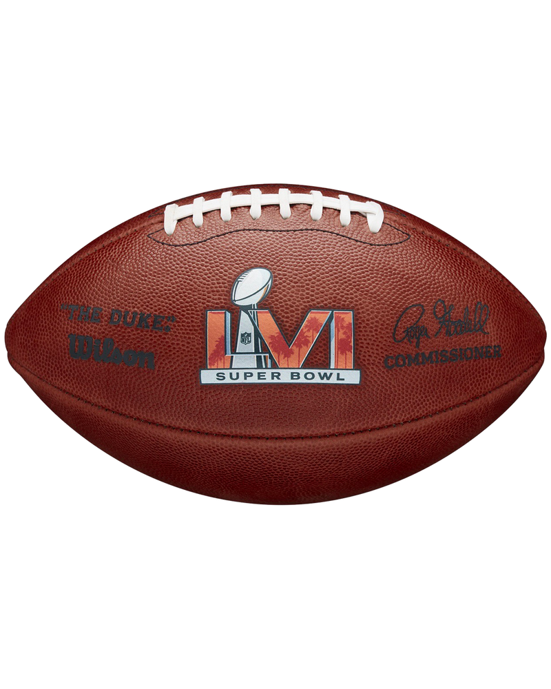 Super Bowl LVI (56) Football Official Game Model by Wilson With Team Names