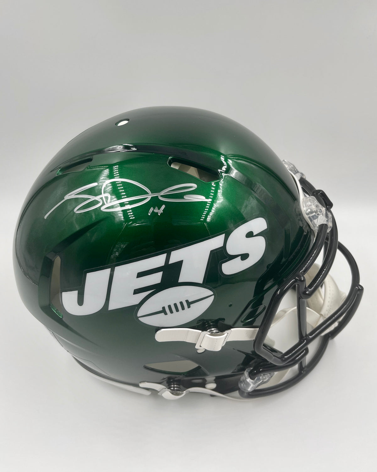 Sam Darnold Autographed/Signed Mini Helmet FANATICS New York store Jets Eclipse A