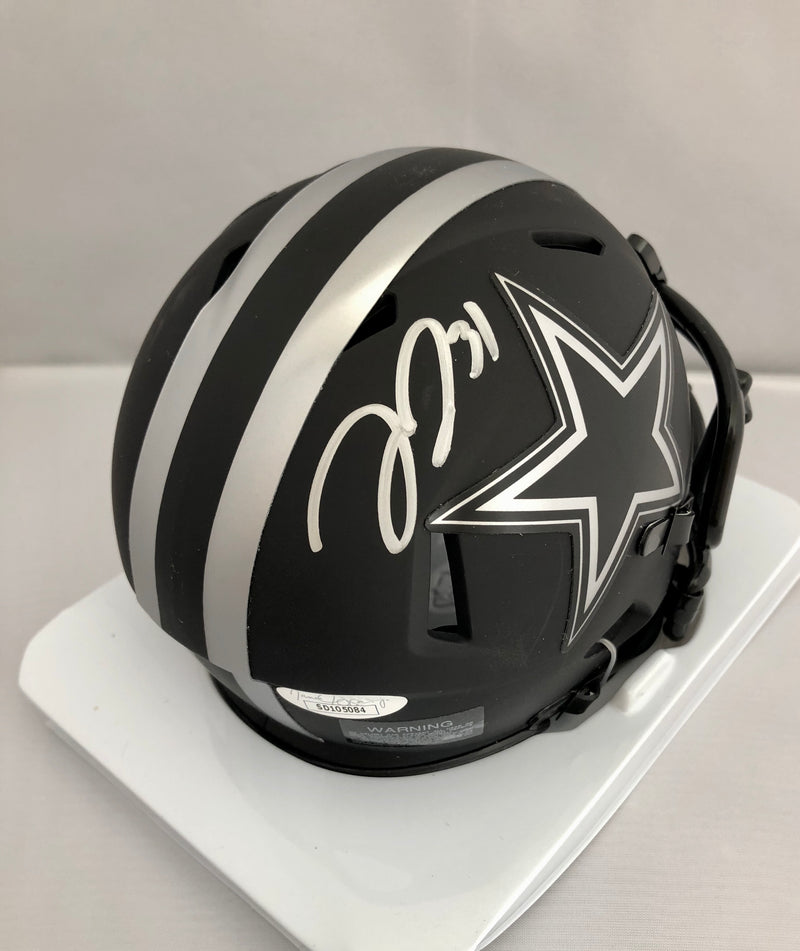 Trevon Diggs Dallas Cowboys Autographed Riddell Eclipse Speed Mini Helmet